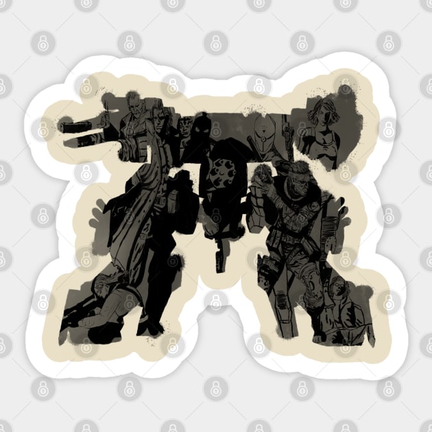 Rex Rorschach Sticker by Helix